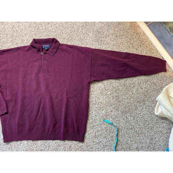 Abercrombie & Fitch Men's Sweater, size XL; 100% Lambswool; Vintage 90's - Picture 7 of 10